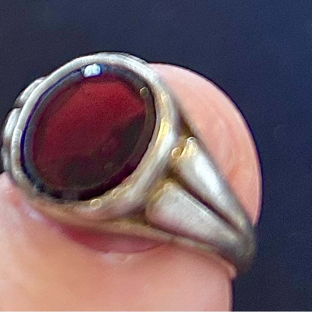 Ruby Silver Ring - image 4